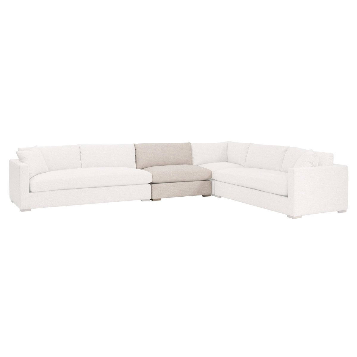 Newport Outdoor Modular 1-Seat Armless Chair, Seating by Essentials for Living, 41" width x 32.5" height x 37.5" depth View 4