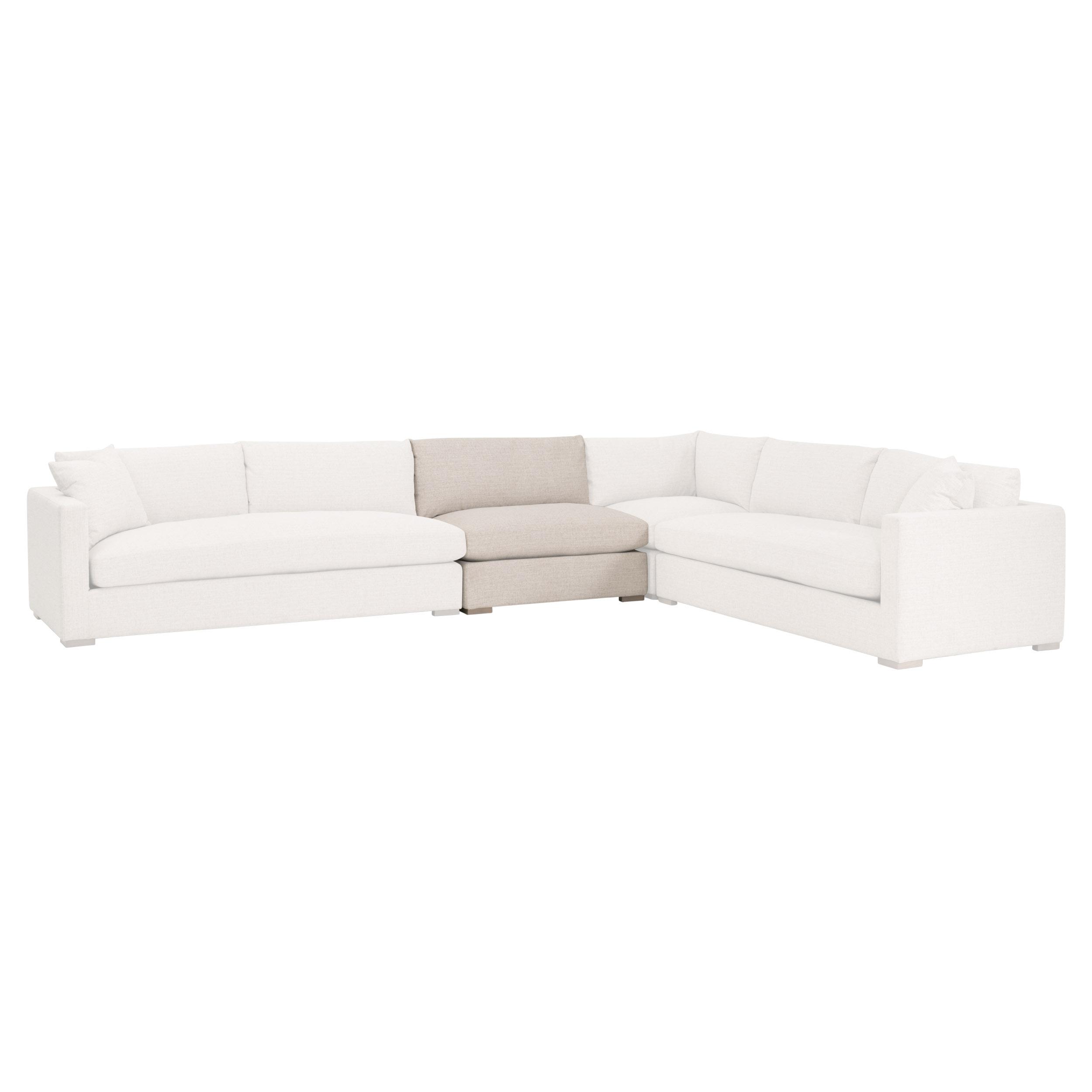 Newport Outdoor Modular 1-Seat Armless Chair large image 