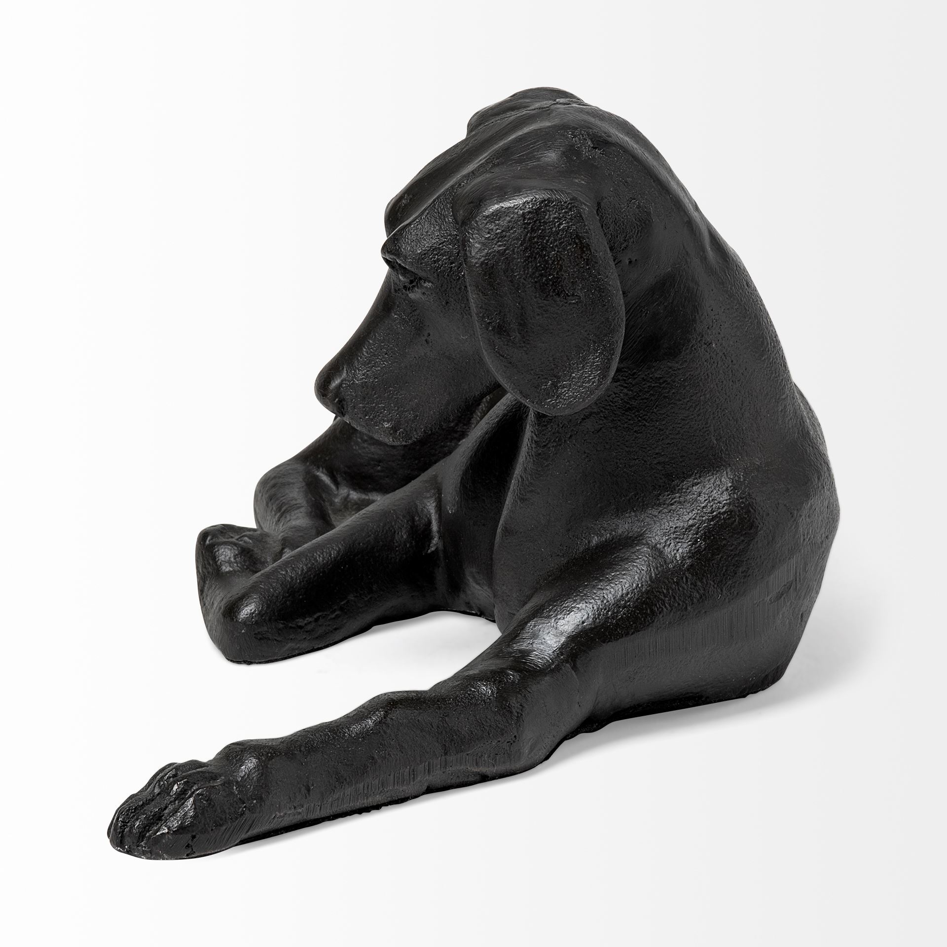 Czar 11L x 7W Black Metal Labrador Retriever, Decorative Object by Mercana, 11" length x 6.75" width x 4.75" height View 5