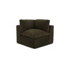 Cates Corner Chair Dark Green, Sectional Sofa by Moe's Home, 36.25" width x 35.4" height x 36.25" depth thumbnail 3