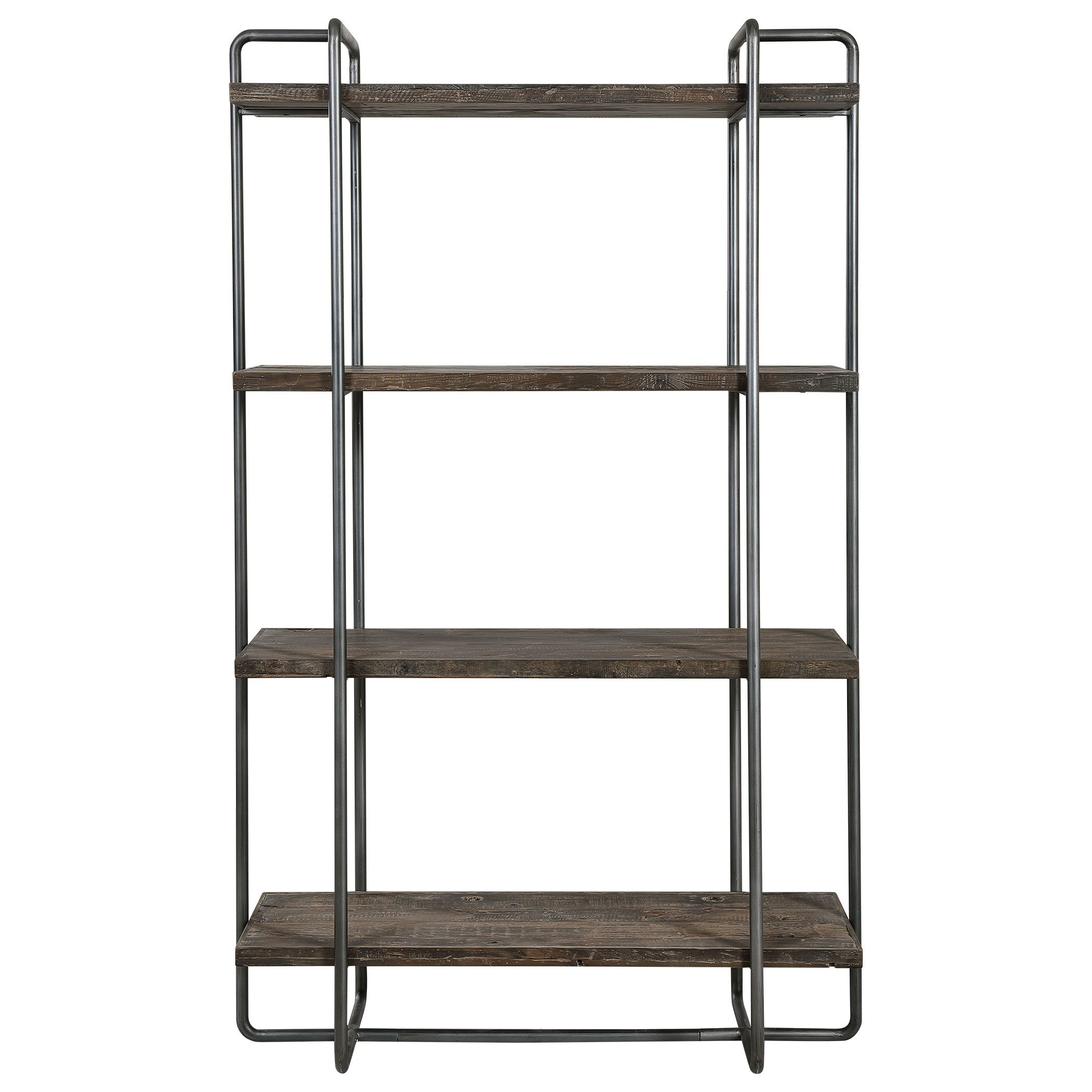 Stilo Urban Industrial Etagere, Furniture by Uttermost, 49.5" width x 79.5" height x 18" depth View 1