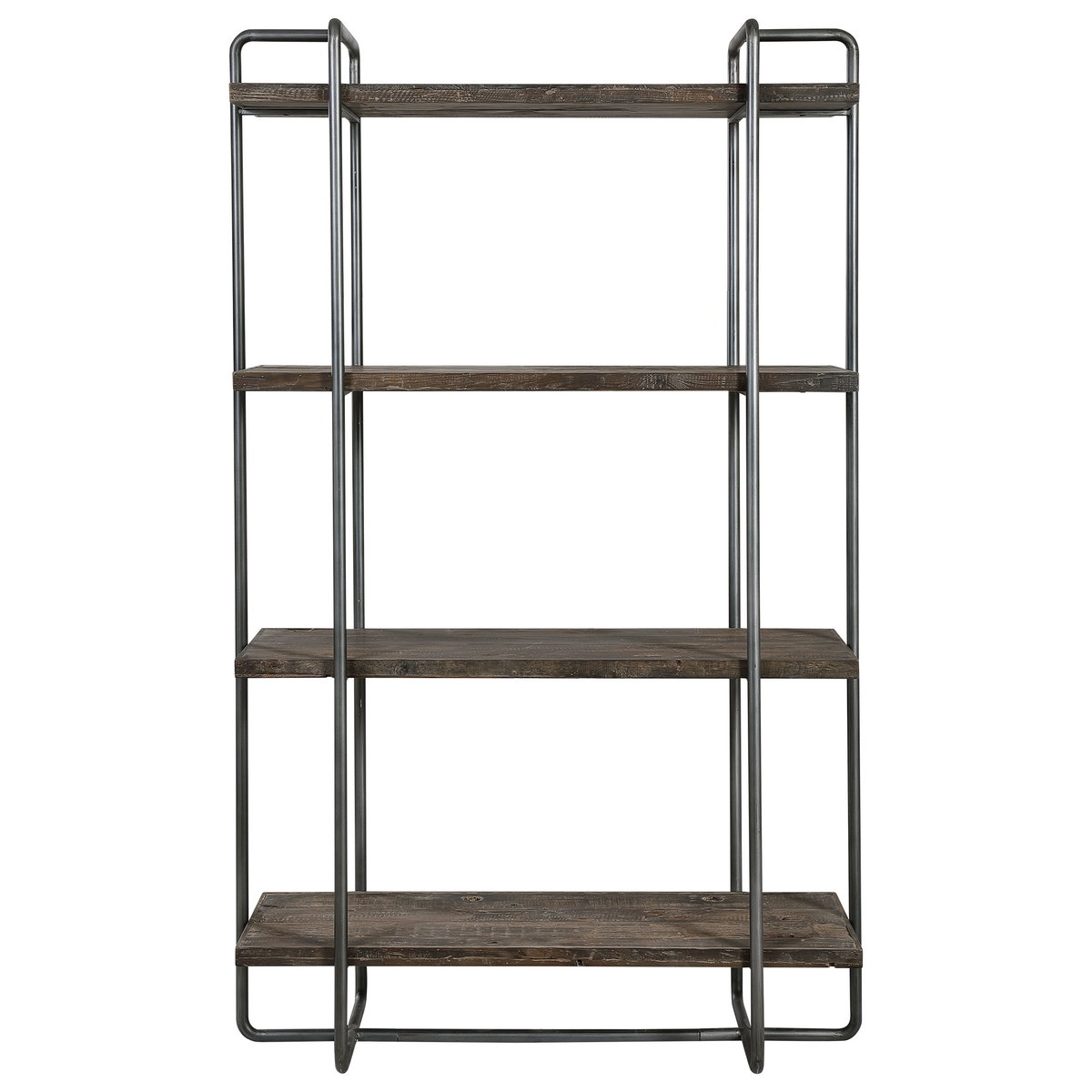 Stilo Urban Industrial Etagere, Furniture by Uttermost, 49.5" width x 79.5" height x 18" depth View 1