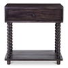 Tabitha Nightstand Dark Brown, by Moe's Home, 26" width x 26" height x 18" depth thumbnail 1