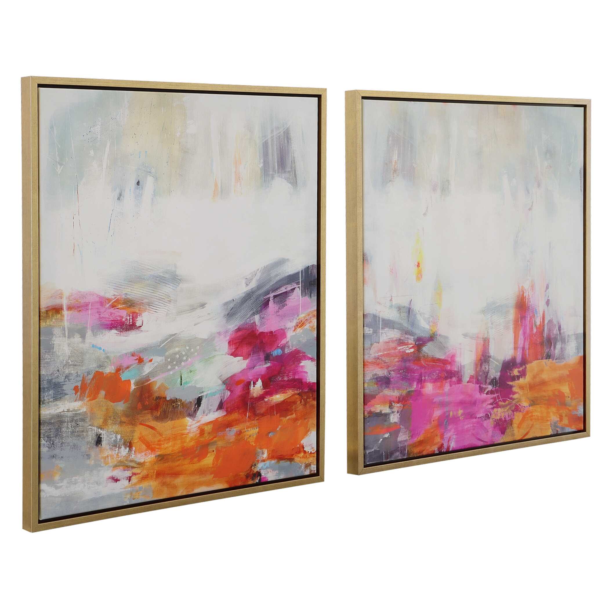 Color Theory Framed Abstract Art Set/2, Painting by Uttermost, 31.75" width x 38.75" height x 2" depth View 5