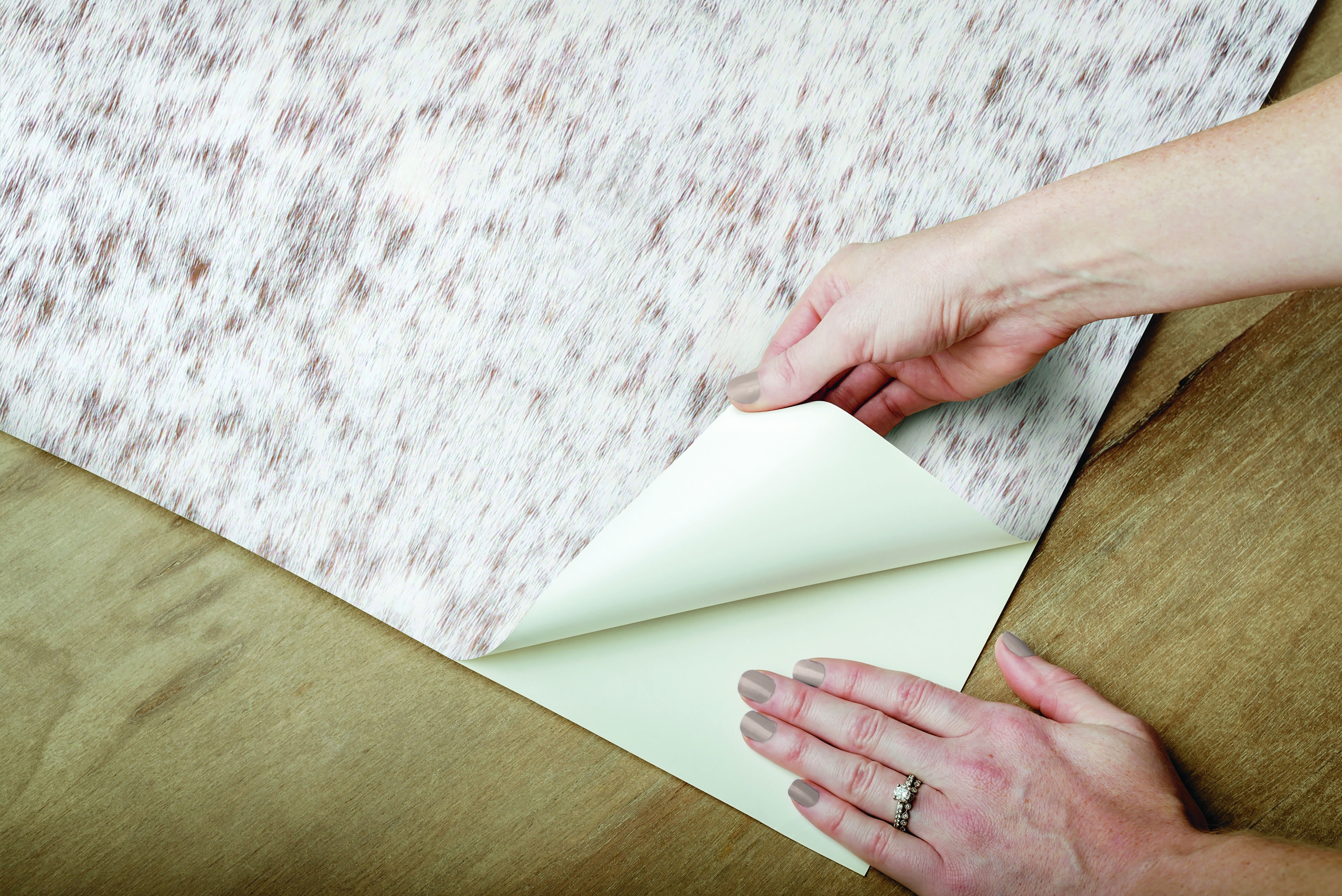Fleabitten Tan Peel & Stick Wallpaper large image 