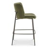 Early Bar Stool Faux Green Mohair, Counter & Bar Stool by Moe's Home, 21.7" width x 41" height x 23.4" depth thumbnail 3