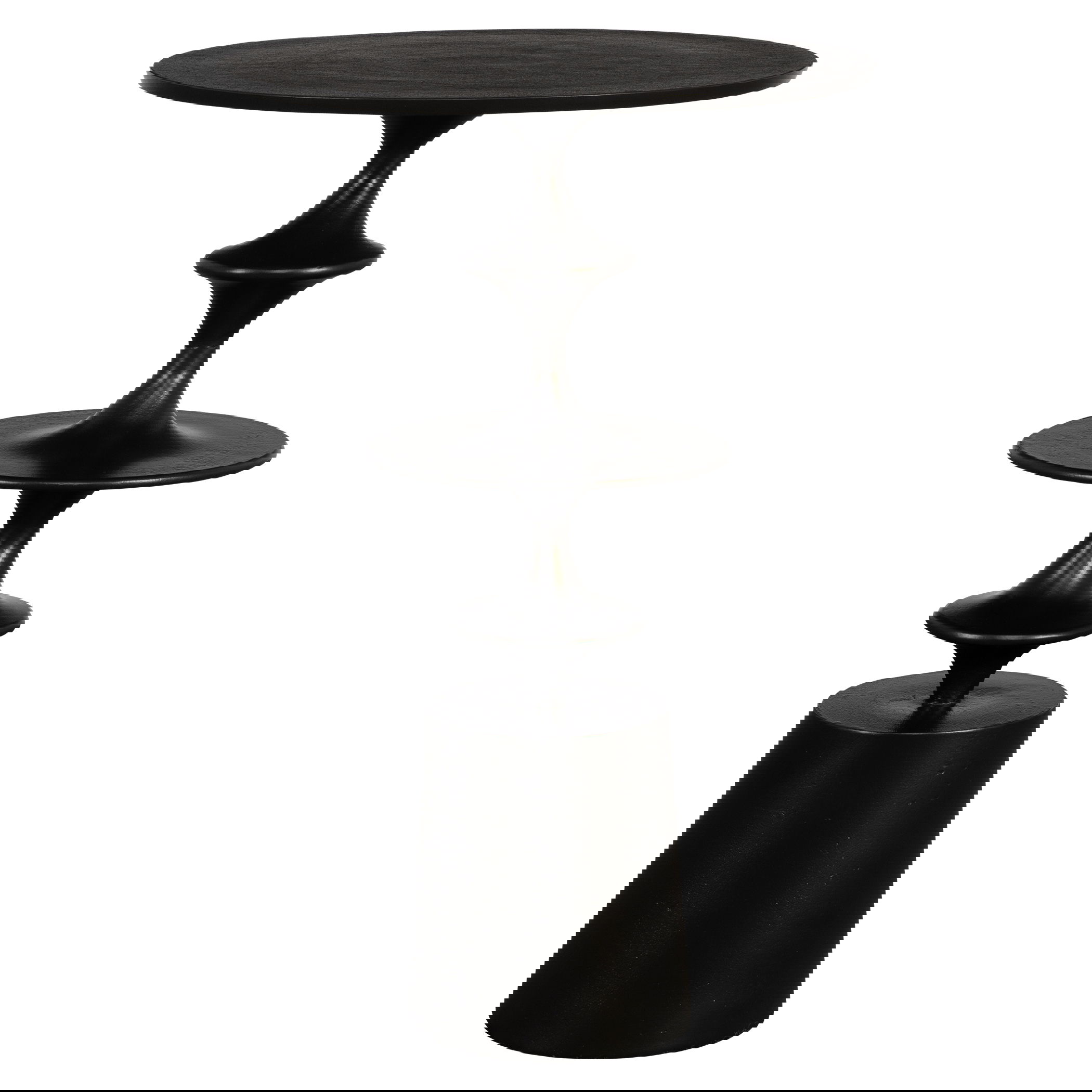Flight Textured Black Accent Table large image 