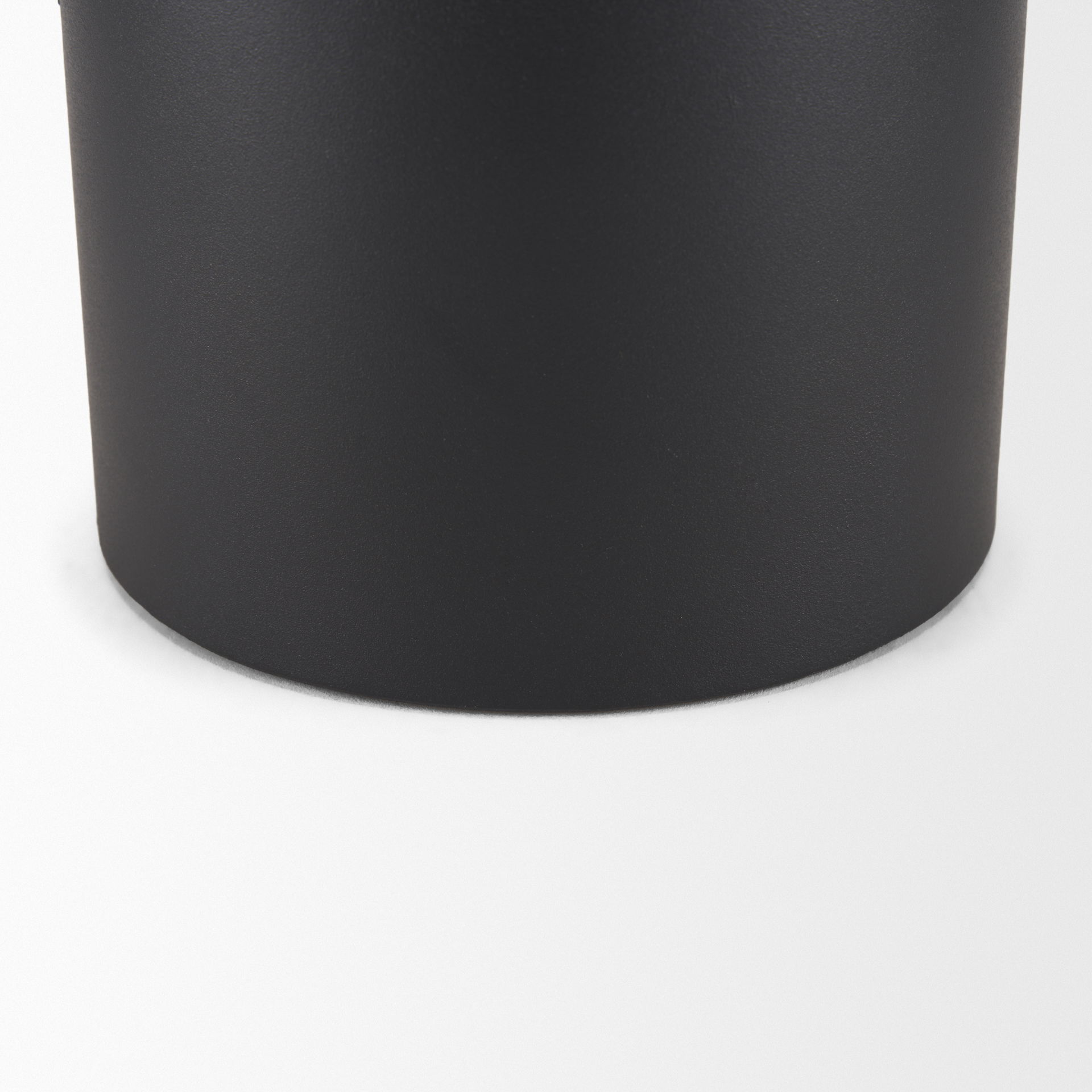Tovi Tall Matte Black Narrow Metal Vase large image 