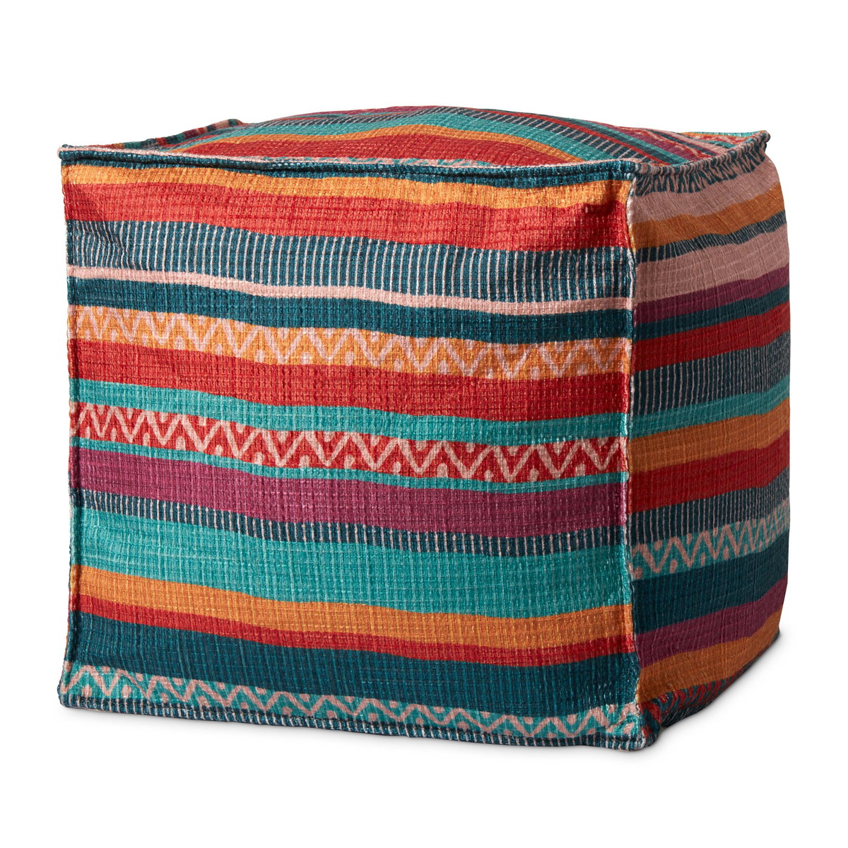 Loloi Poufs, Ottoman, 18" width x 18" height x 18" depth