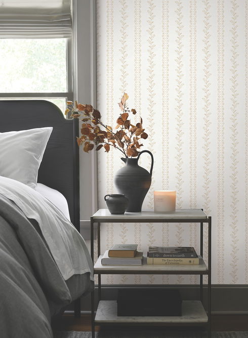 Everleigh Ochre Wallpaper