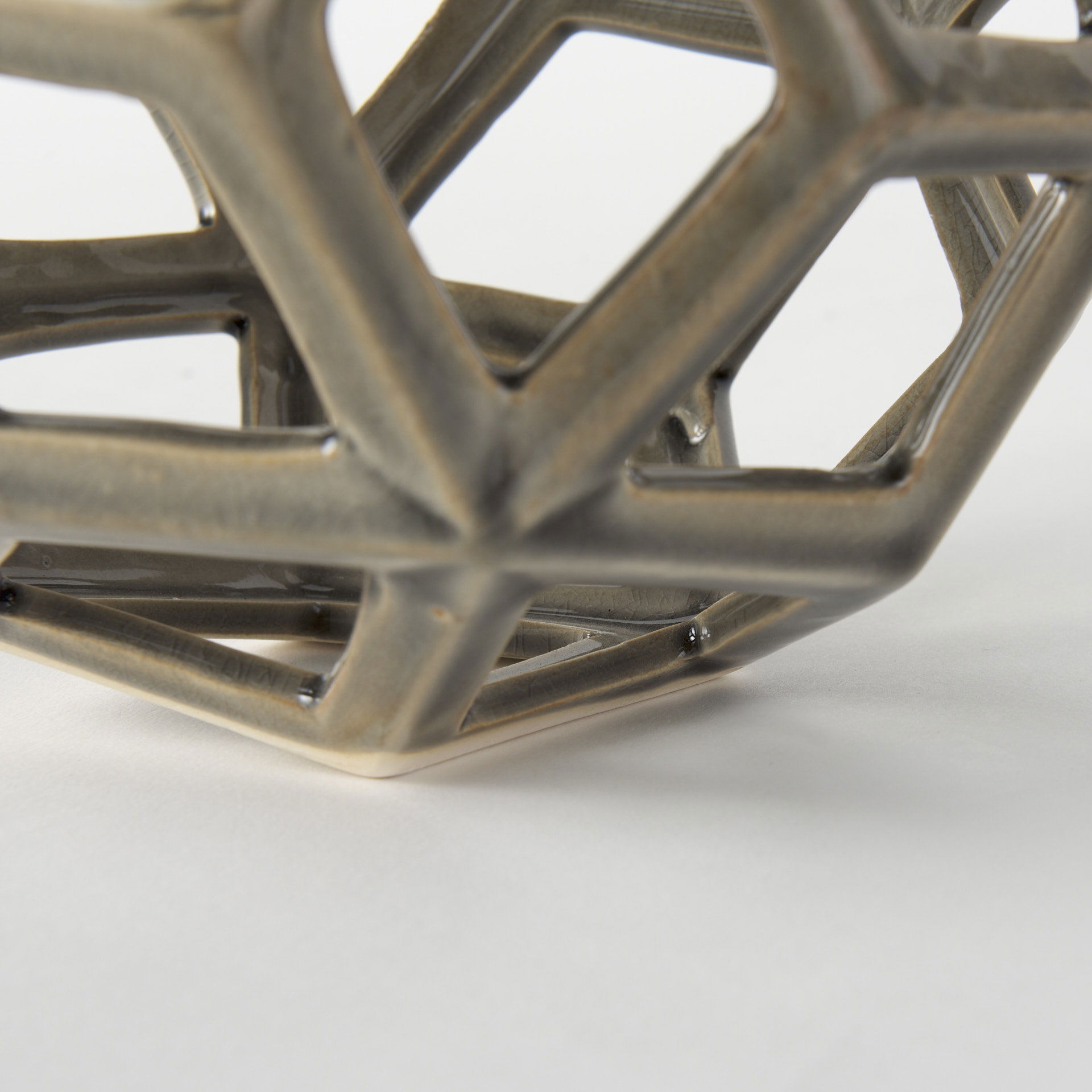 Geom  Tan Ceramic Geometric Object large image 