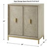 Alessia Washed 2 Door Cabinet, Furniture by Uttermost, 30" width x 33" height x 16" depth thumbnail 3