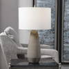 Volterra Taupe-Gray Table Lamp, by Uttermost, 15" width x 27.5" height x 15" depth thumbnail 2