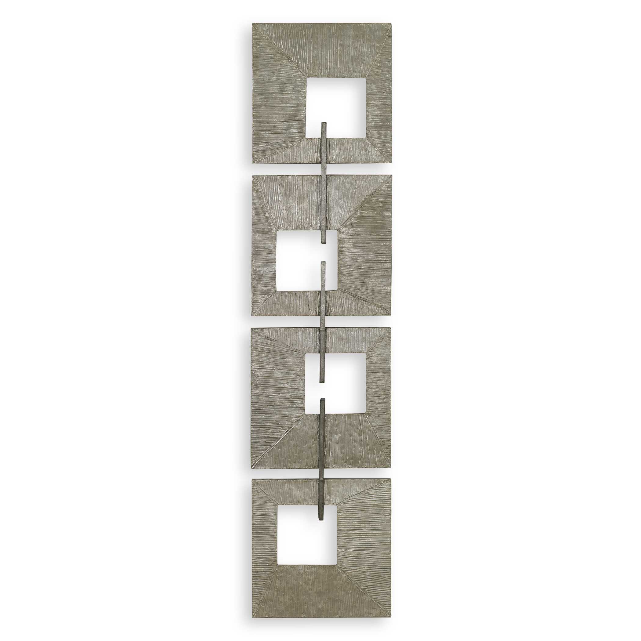 Linked Champagne Metal Wall Decor large image 