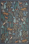 Rifle Paper Co. x Loloi Menagerie Rug, 5' length x 5' width thumbnail 1
