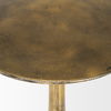 Risha Small Gold Metal Accent Table thumbnail 5