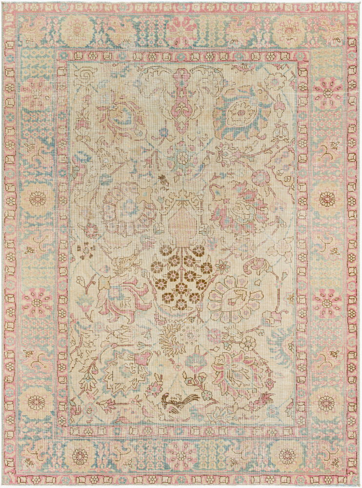 Antique One of a Kind Handmade Rug, by Surya, 6'1" length x 4'6" width