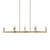 Cordoba 8 Light Linear Chandelier, Pendant by Uttermost, 51.5" width x 8.5" height x 14.25" depth thumbnail 1