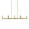 Cordoba 8 Light Linear Chandelier, Pendant by Uttermost, 51.5" width x 8.5" height x 14.25" depth thumbnail 1
