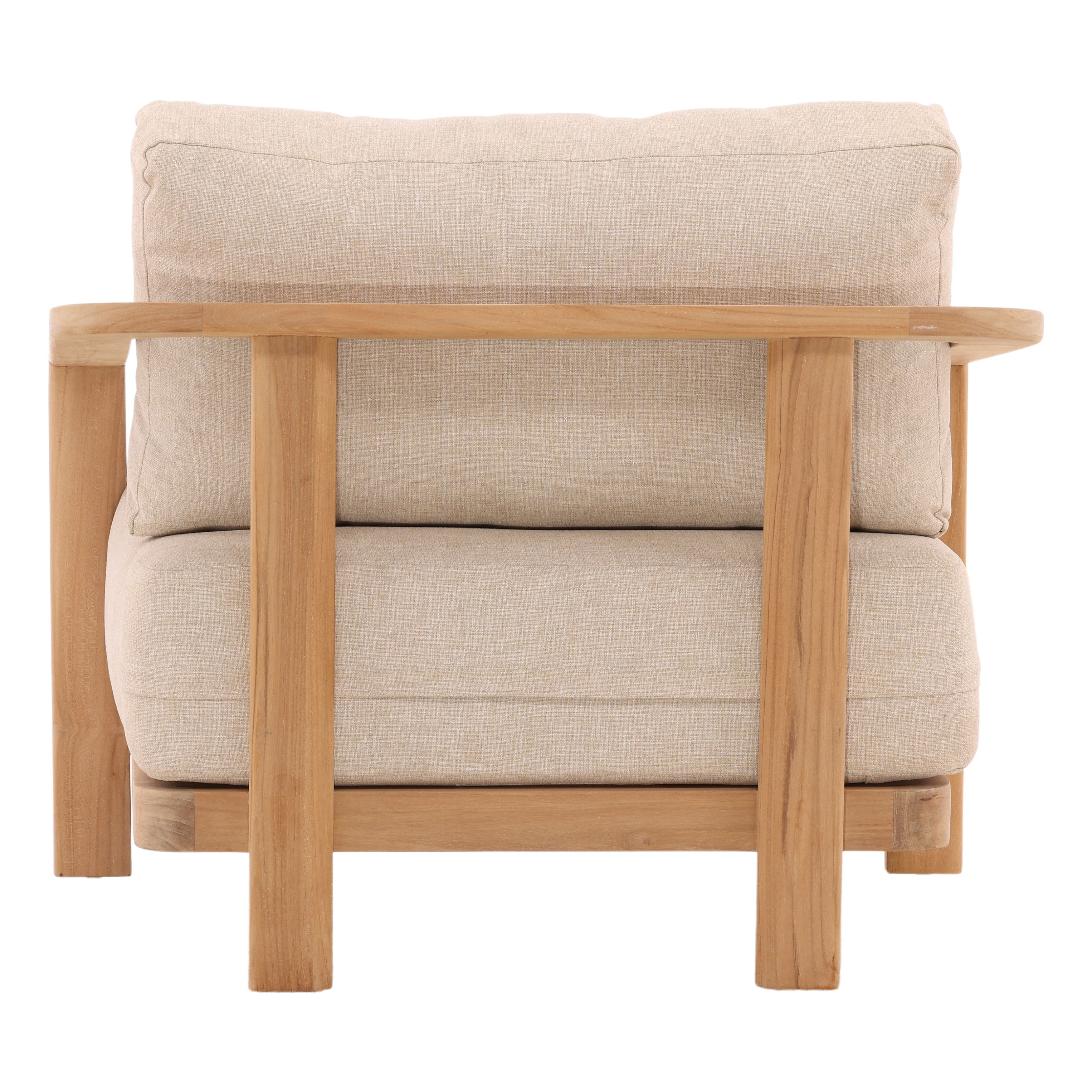 Redford Outdoor Sofa Chair Sand, Accent Chair by Dovetail, 37" width x 25.59" height x 33.85" depth View 4