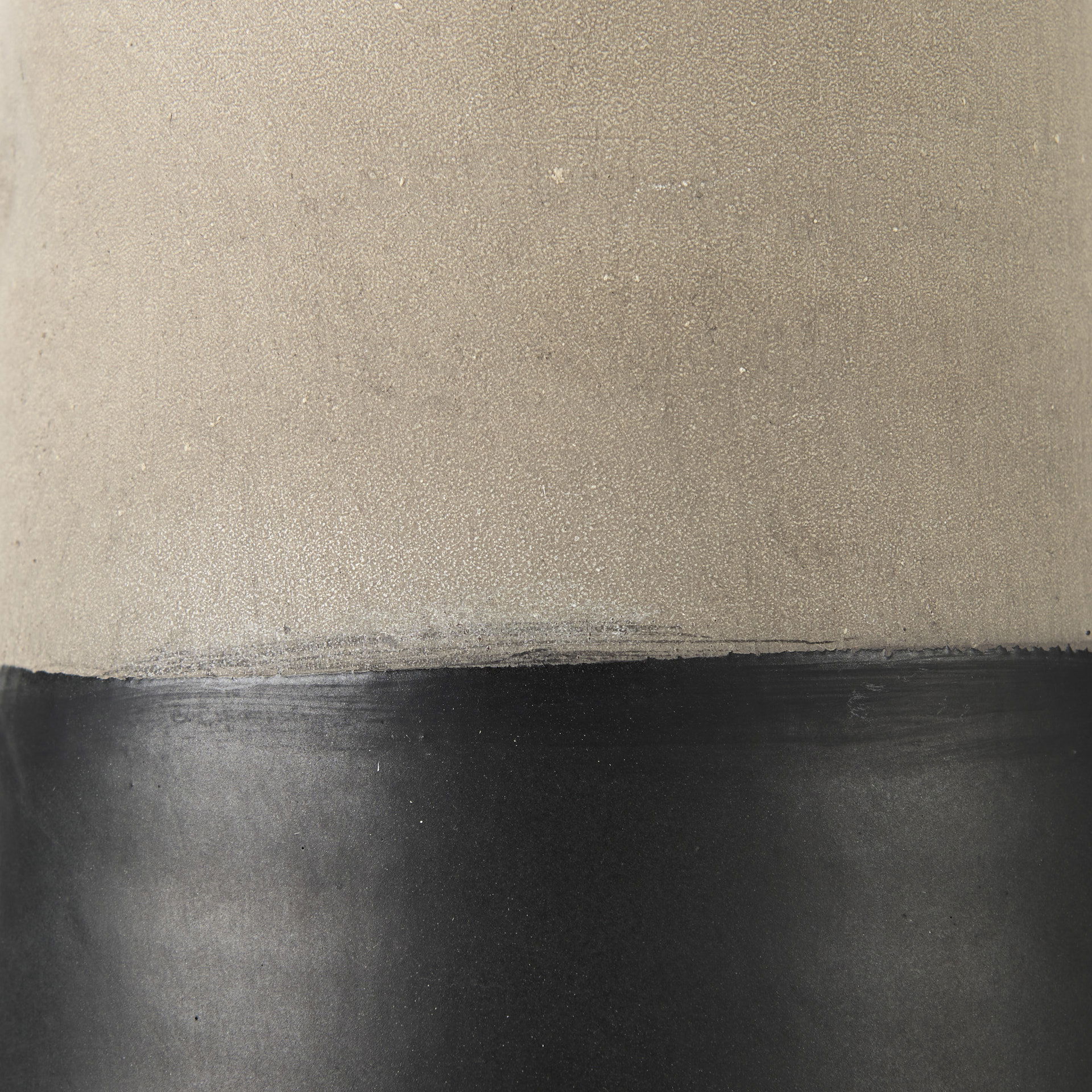 Garand Large 18.8H Two-Toned Black/Natural Ceramic Jug large image 