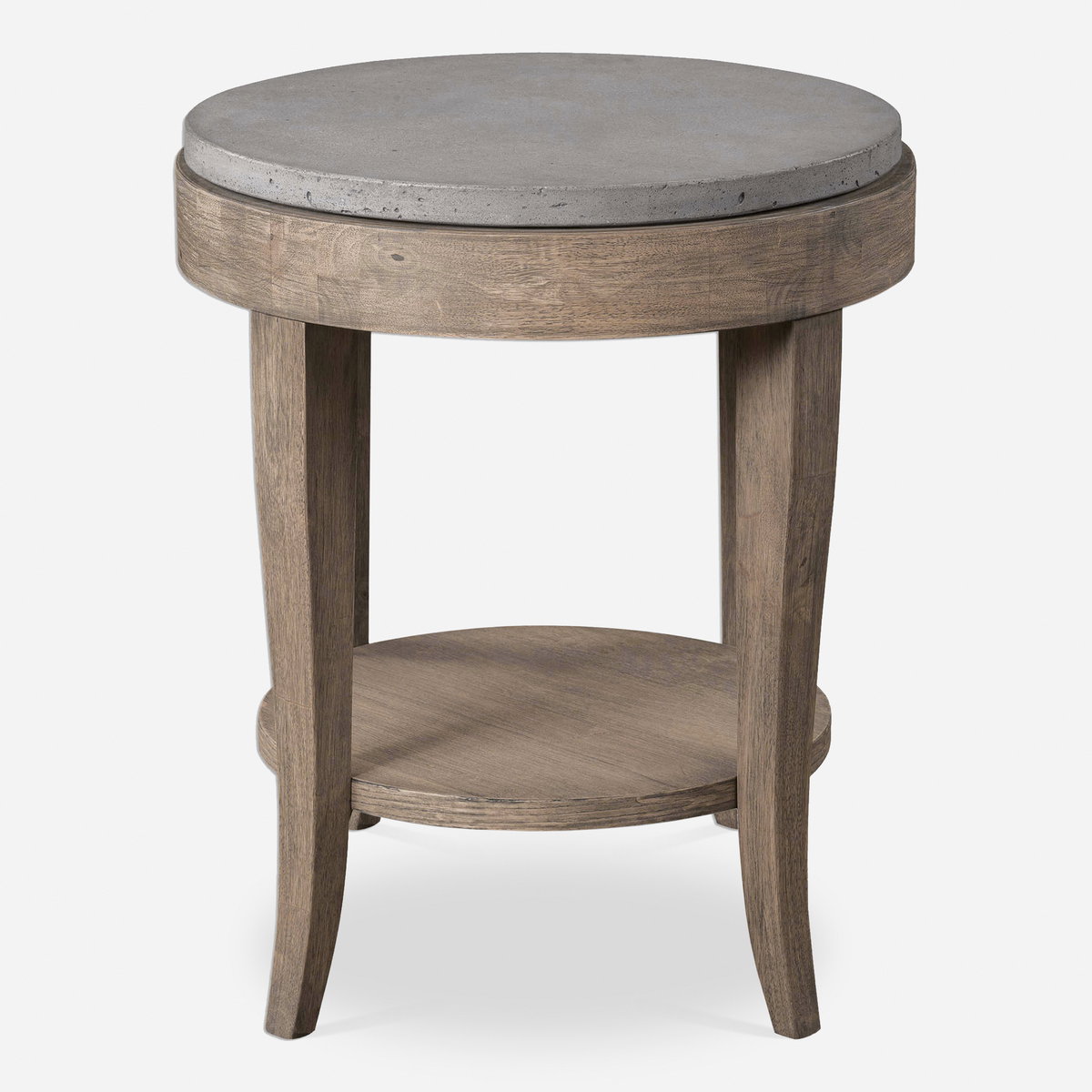 Deka Round Side Table, Furniture by Uttermost, 24" width x 28.5" height x 24" depth View 1