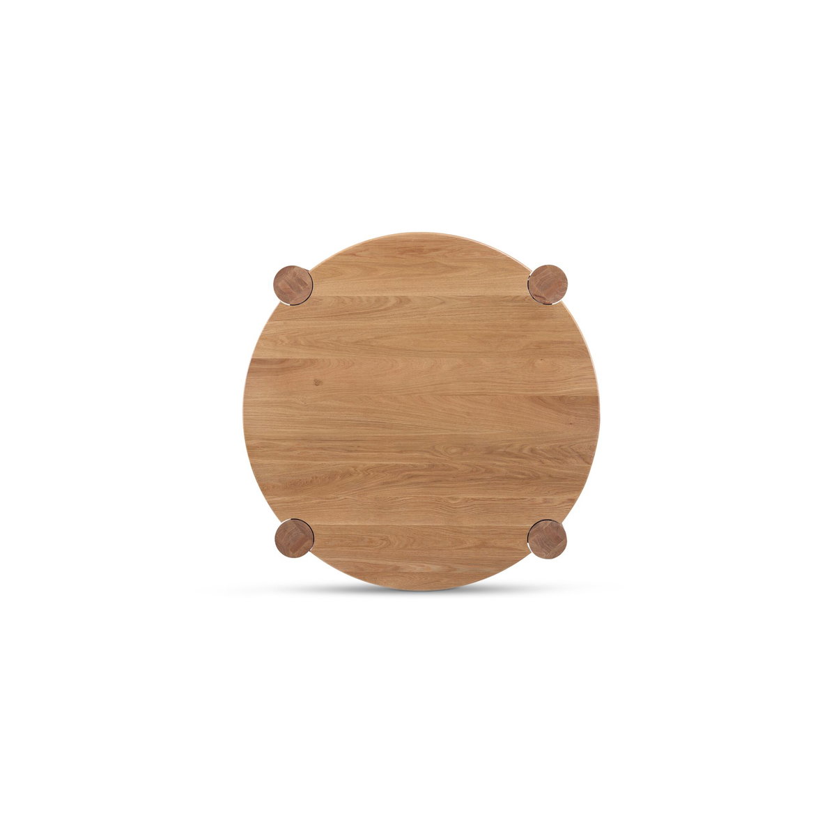 Jack Coffee Table Brushed Natural Oak, by Moe's Home, 43.3" width x 15.7" height x 43.3" depth View 3