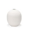 Karakum I Short White Textured Ceramic Vase thumbnail 0