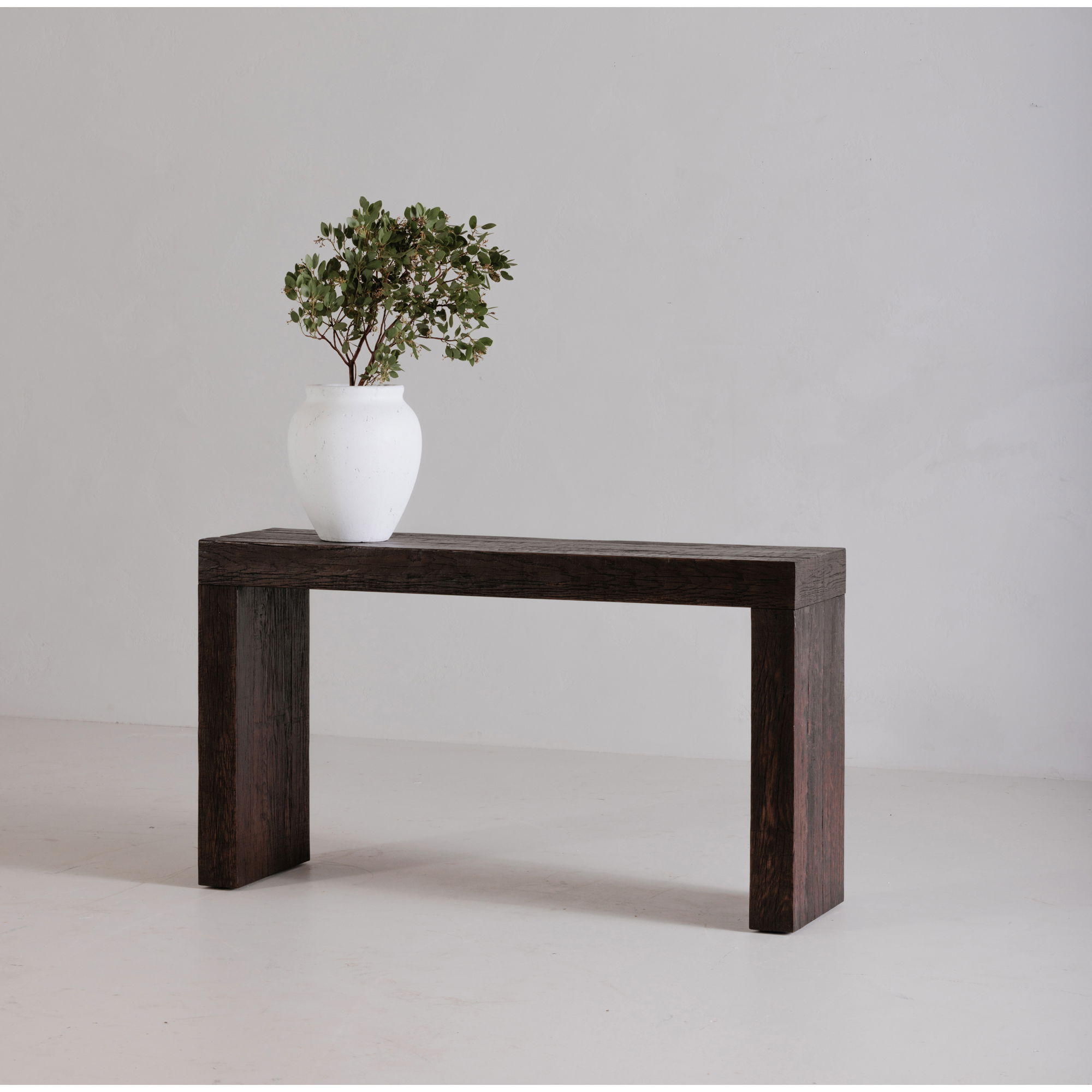 Evander Console Table Rustic Brown large image 