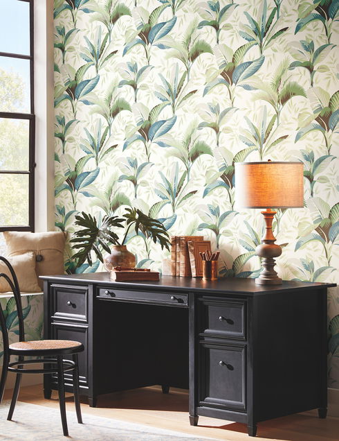 Summerhouse Peacock Wallpaper