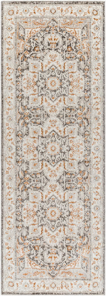 Basel Machine Woven Rug, by Surya, 7'2.61" length x 2'6.31" width
