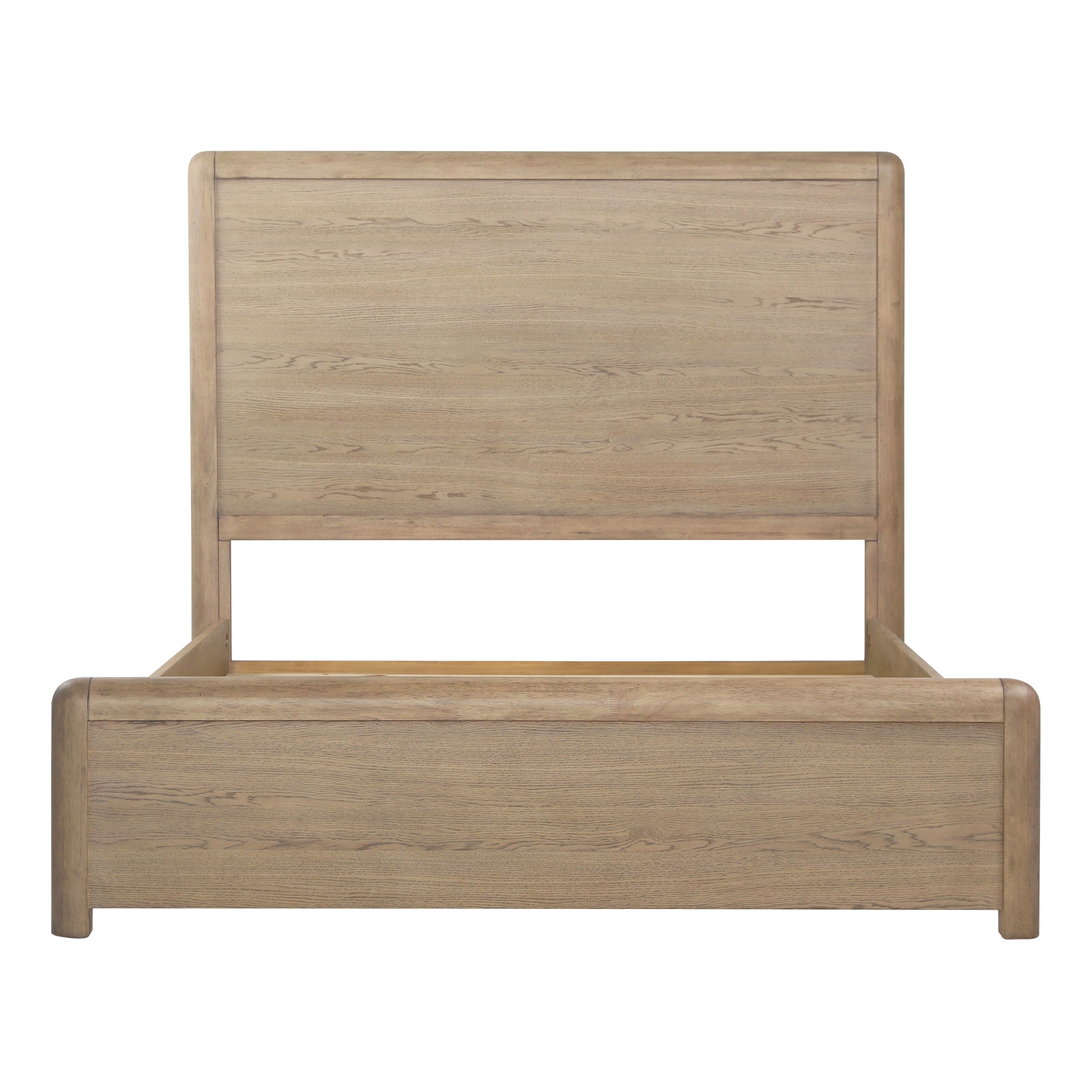 Tricia Bed Queen Natural, by Dovetail, 68" width x 59" height x 86.5" depth View 2