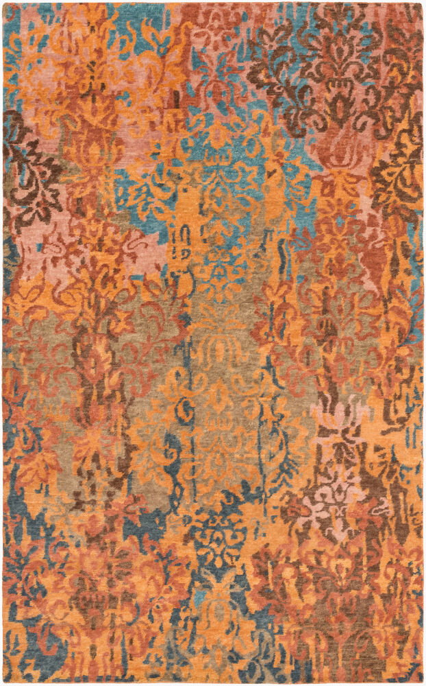 Brocade Handmade Rug, by Surya, 8' length x 5' width