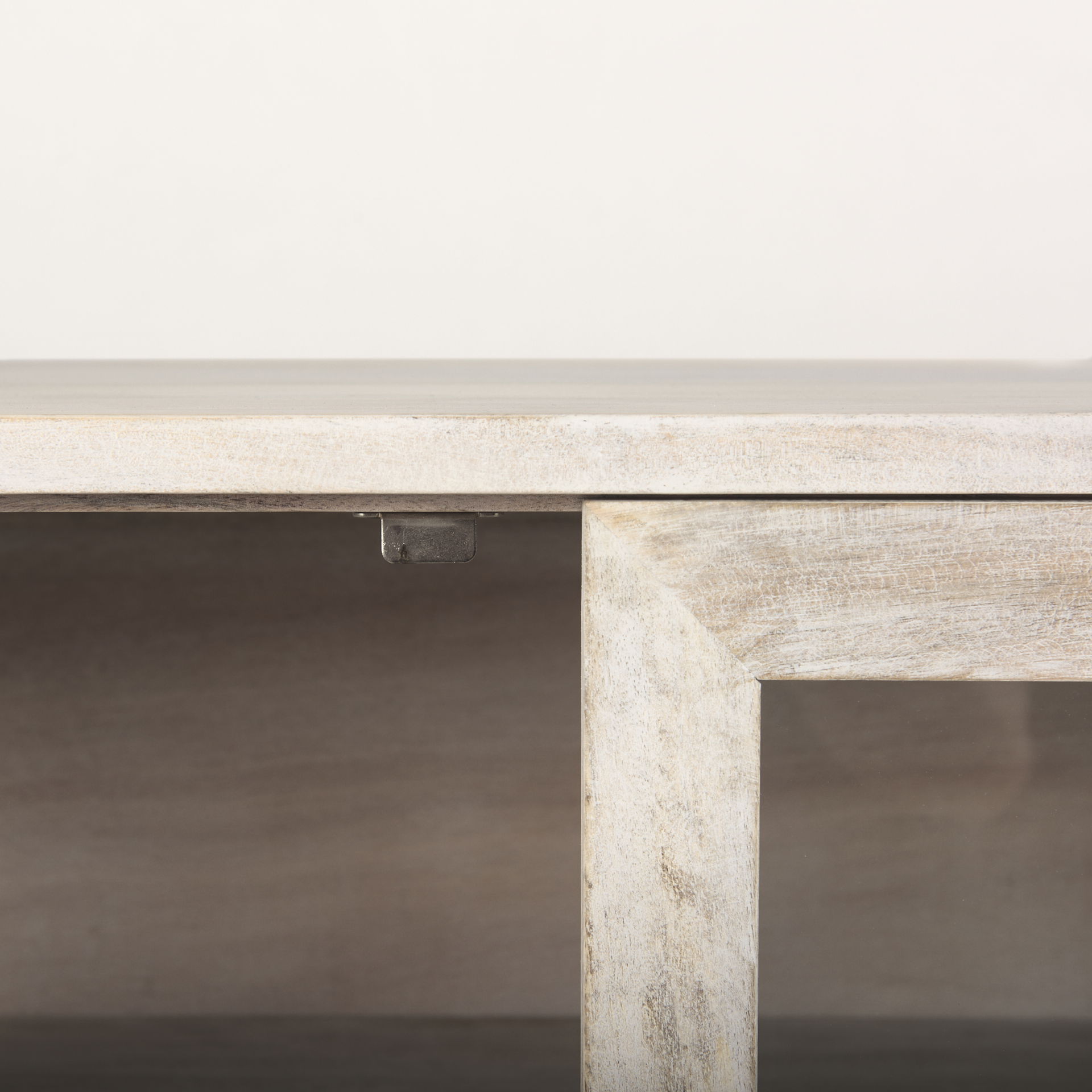 Arelius 70L x 18W x 32H White Wood with Gold Metal Base 4 Door Glass Cabinet Sideboard large image 