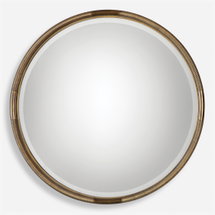 Online Designer Bedroom Finnick Iron Coil Round Mirror