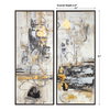 Life Scenes Abstract Art Set/2, by Uttermost, 21" width x 51" height x 2.5" depth thumbnail 3