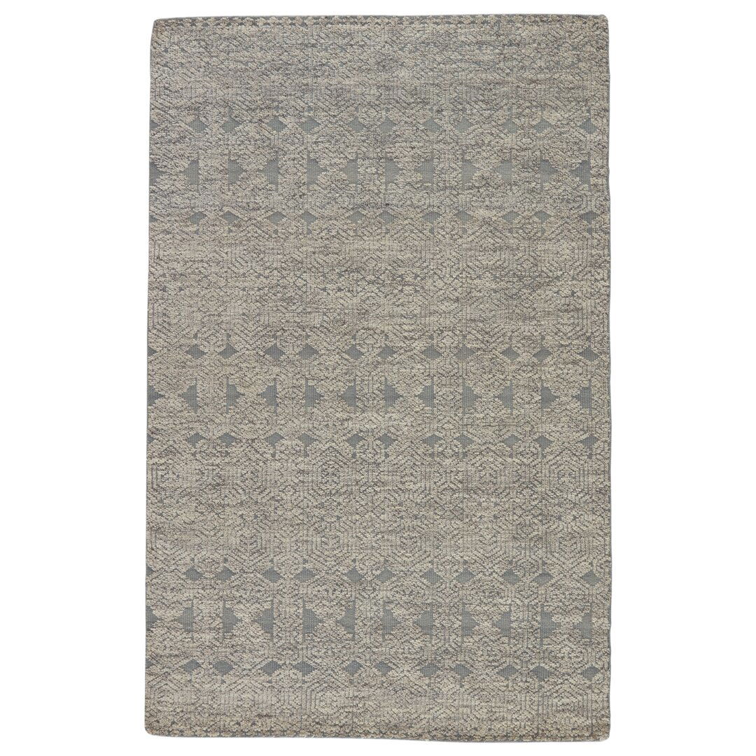 Jaipur Living Abelle Hand-Knotted Medallion Gray/ White Area Rug 6'X9' large image 