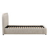 Agi Bed King Beige, by Dovetail, 88.5" width x 43.5" height x 88" depth thumbnail 3