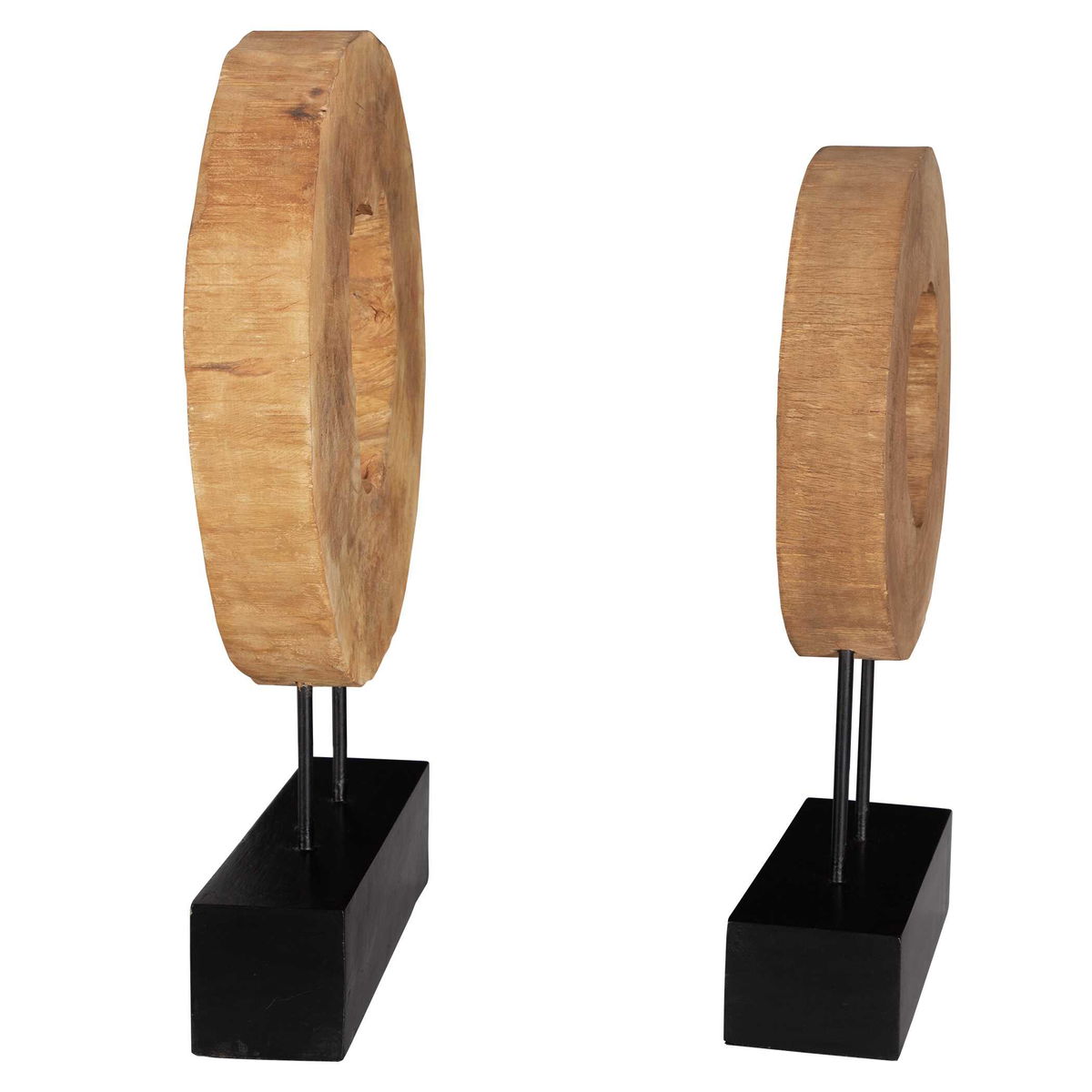 Ashlea Wooden Sculptures Set/2, Figurines & Statue by Uttermost, 15" width x 20.5" height x 3" depth View 6