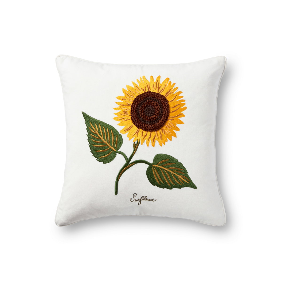 Rifle Paper Co. x Loloi No Name Pillow, Decorative Pillow, 18" length x 18" width View 1
