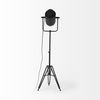 Debdou 22L x 22W x 61H Black and White Metal Adjustable Cinema-Style Floor Lamp, by Mercana thumbnail 5