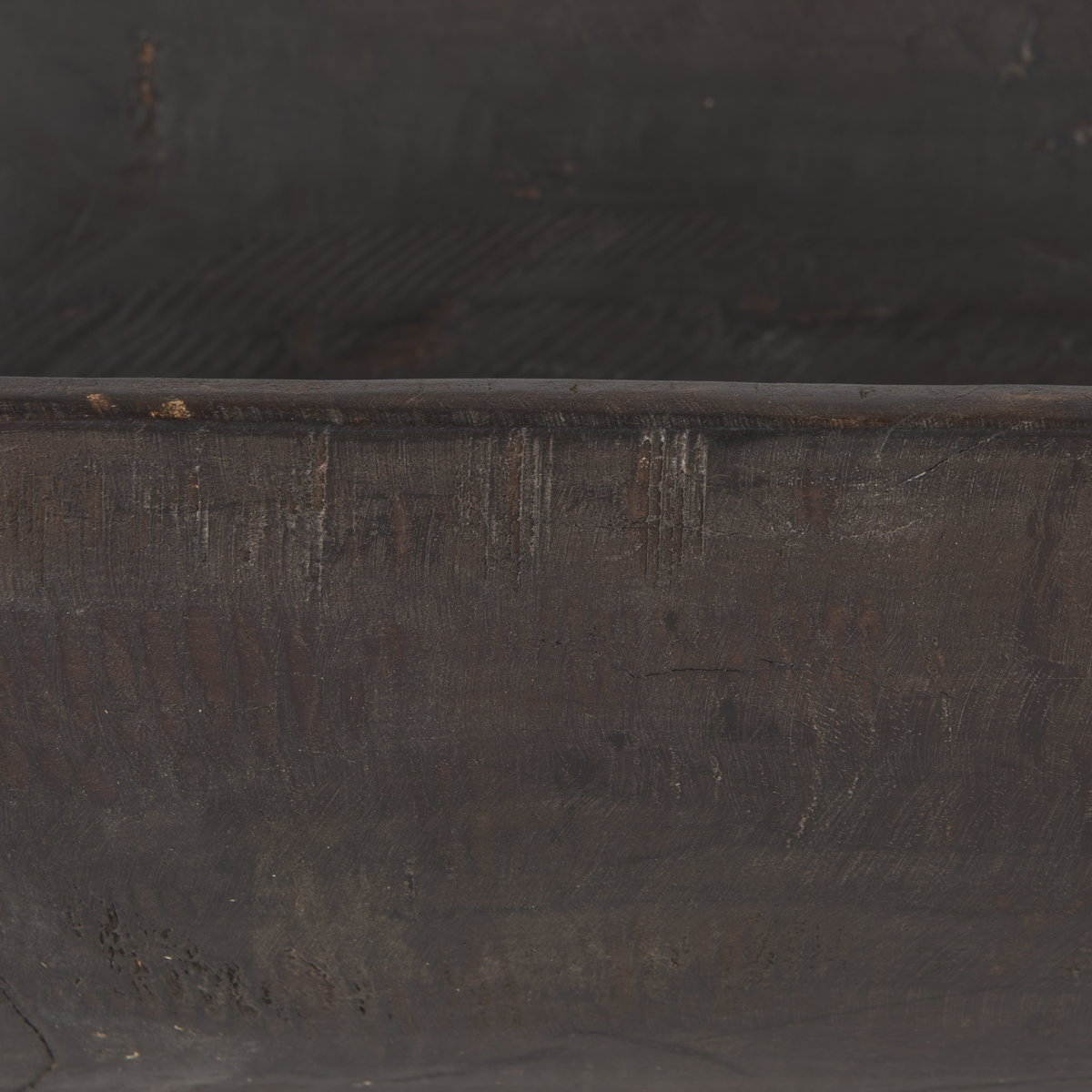 Athena Extra Large Oblong Black-Brown Reclaimed Wood Bowl, Decorative Bowl by Mercana, 26" length x 10" width x 7" height View 10