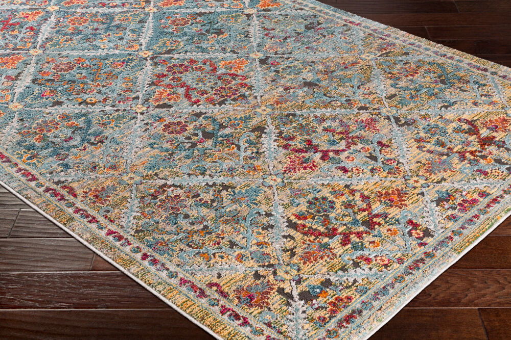 Herati Machine Woven Rug, by Surya, 2'11" length x 2' width