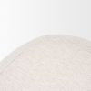 Siren Cream Fabric with Light Brown Wood Round Accent Stool thumbnail 7