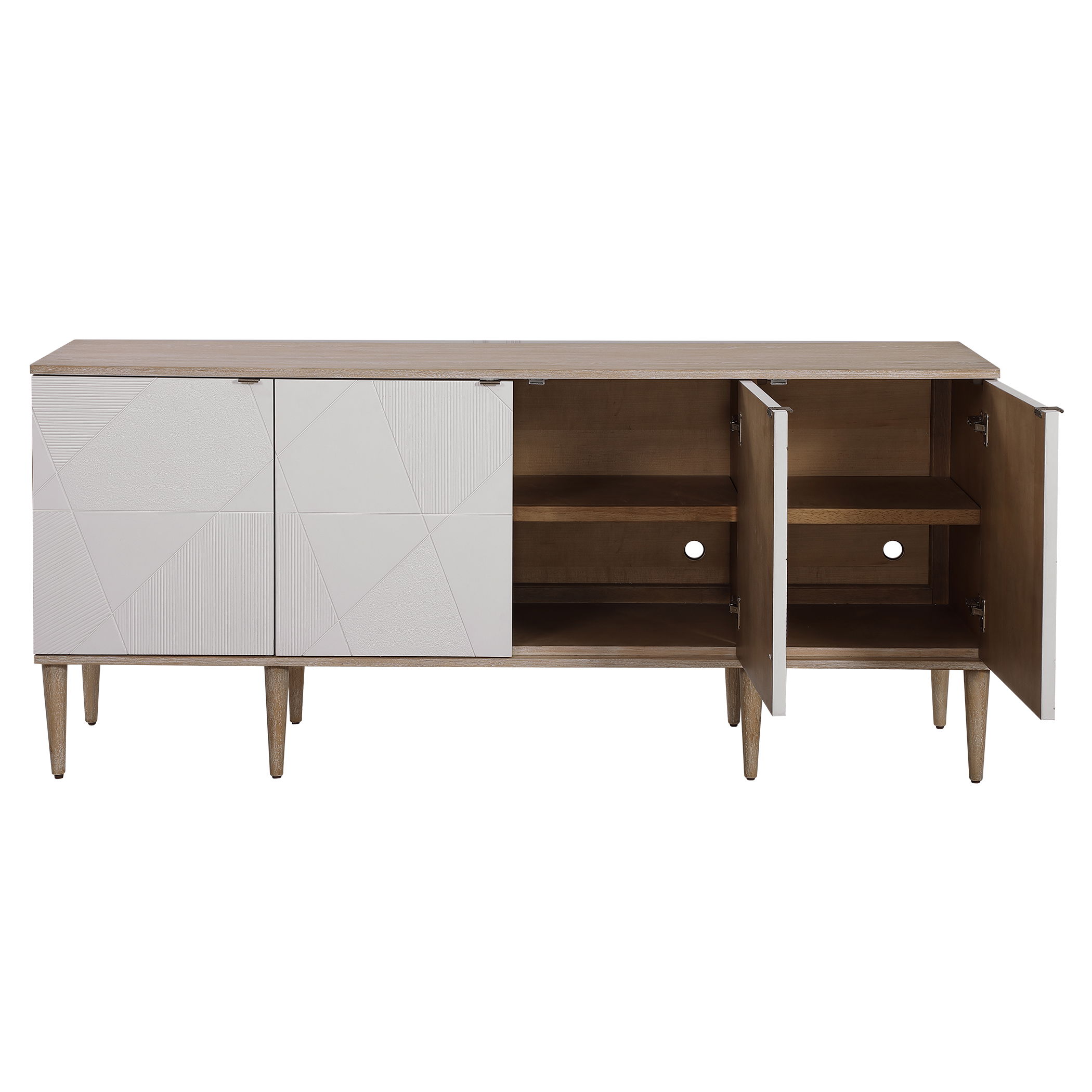 Tightrope 4 Door Modern Sideboard Cabinet large image 