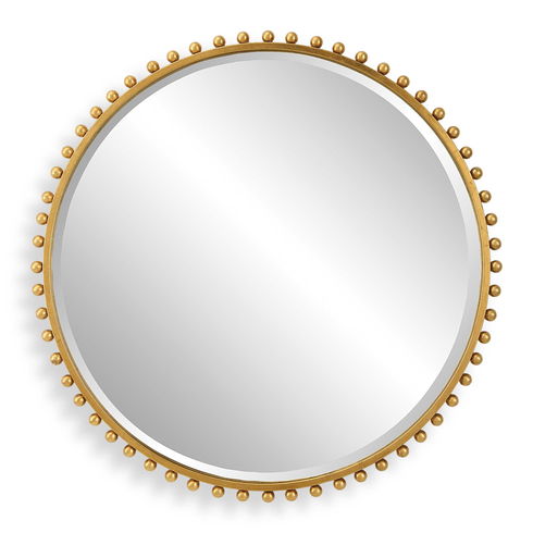 Taza Gold Round Mirror