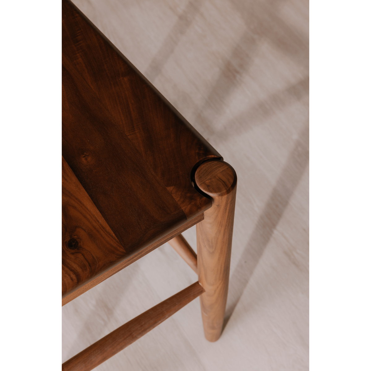 Owing Barstool Walnut Brown, Counter & Bar Stool by Moe's Home, 19.5" width x 42" height x 20" depth View 8