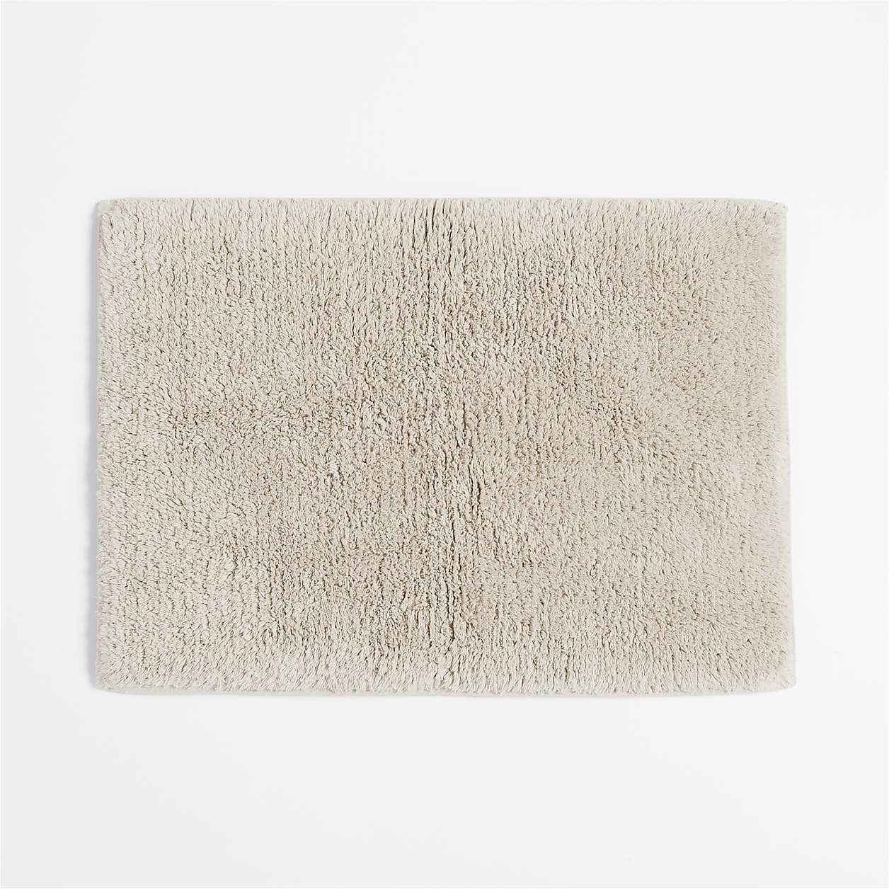 Online Designer Bathroom Rylan Organic Cotton Natural Taupe Bath Mat 18"x24"