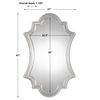 Elara Antiqued Silver Wall Mirror, by Uttermost, 27" width x 43" height x 1.12" depth thumbnail 3