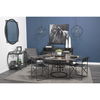 Helena 20L x 20W Black Metal Mirrored Bottom Round Serving Tray thumbnail 1